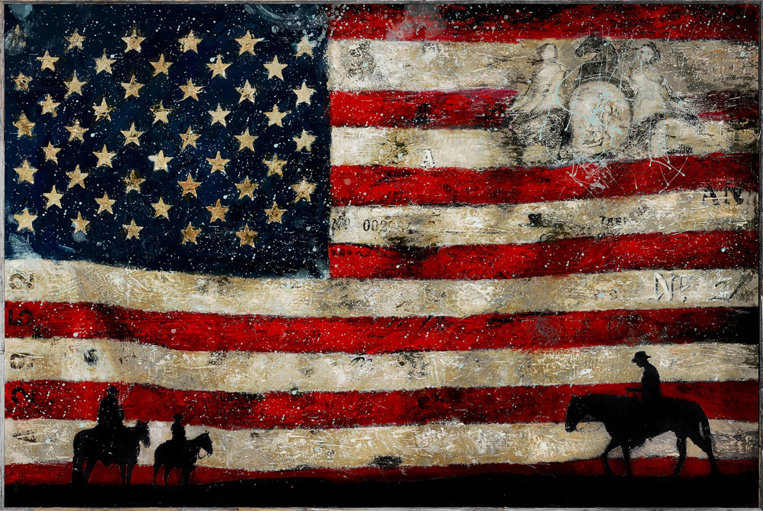 American Flag Painting by Artist Brian Liebenthal - Old Glory