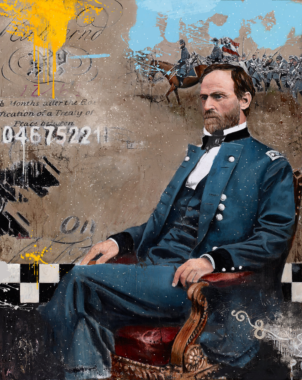 General William Tecumseh Sherman Painting by Brian Liebenthal